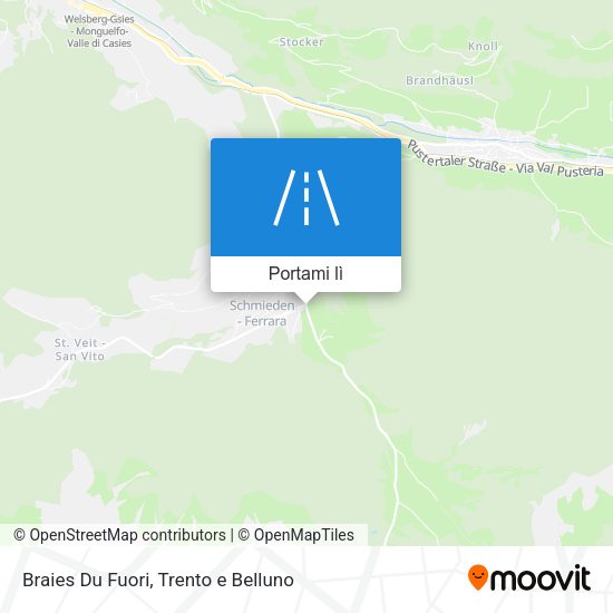 Mappa Braies Du Fuori