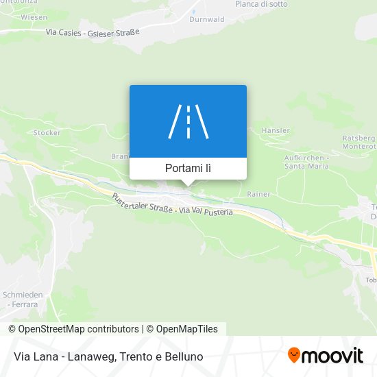 Mappa Via Lana - Lanaweg