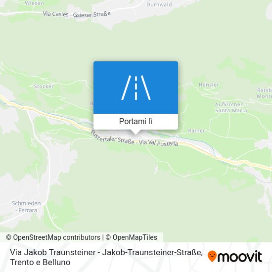 Mappa Via Jakob Traunsteiner - Jakob-Traunsteiner-Straße