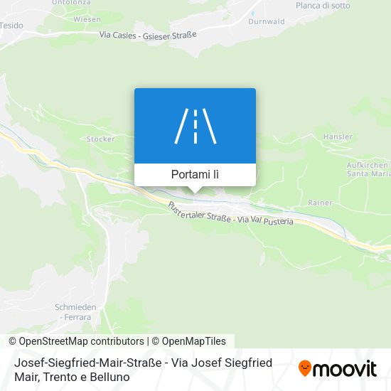 Mappa Josef-Siegfried-Mair-Straße - Via Josef Siegfried Mair