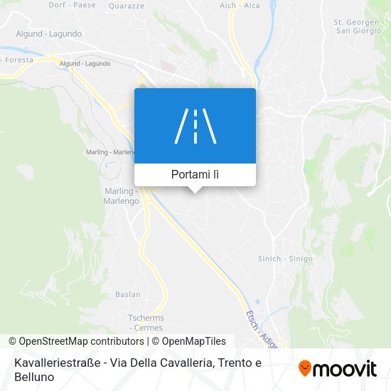 Mappa Kavalleriestraße - Via Della Cavalleria