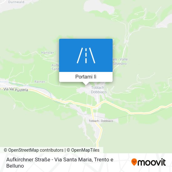 Mappa Aufkirchner Straße - Via Santa Maria