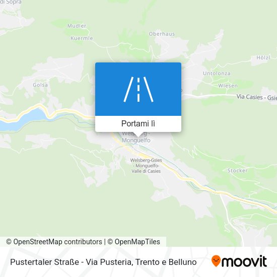 Mappa Pustertaler Straße - Via Pusteria