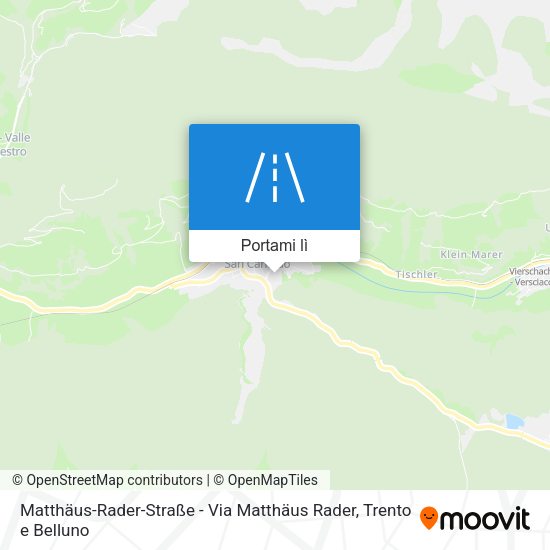 Mappa Matthäus-Rader-Straße - Via Matthäus Rader