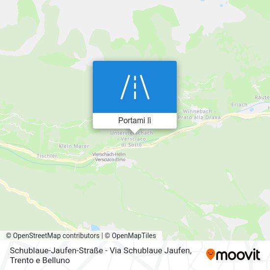 Mappa Schublaue-Jaufen-Straße - Via Schublaue Jaufen