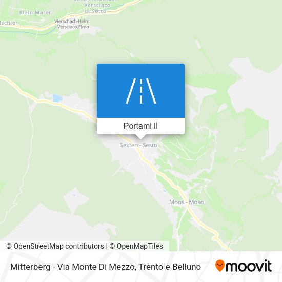 Mappa Mitterberg - Via Monte Di Mezzo