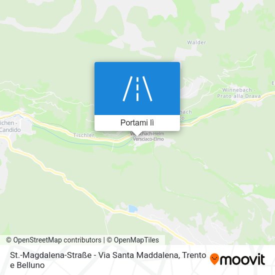 Mappa St.-Magdalena-Straße - Via Santa Maddalena
