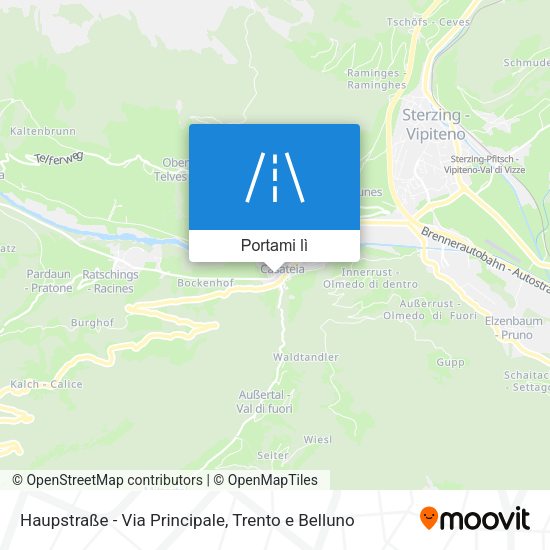 Mappa Haupstraße - Via Principale