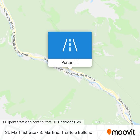 Mappa St. Martinstraße - S. Martino