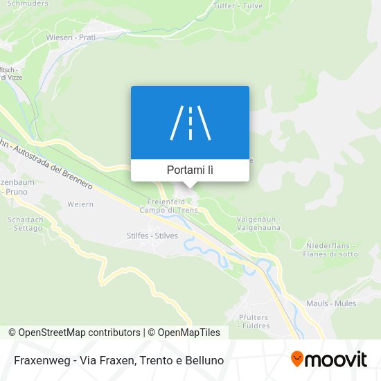 Mappa Fraxenweg - Via Fraxen