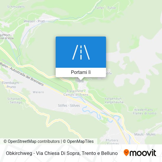 Mappa Obkirchweg - Via Chiesa Di Sopra