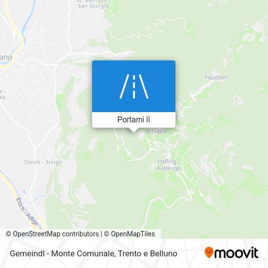 Mappa Gemeindl - Monte Comunale