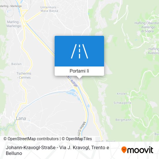 Mappa Johann-Kravogl-Straße - Via J. Kravogl