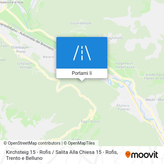 Mappa Kirchsteig 15 - Rofis / Salita Alla Chiesa 15 - Rofis