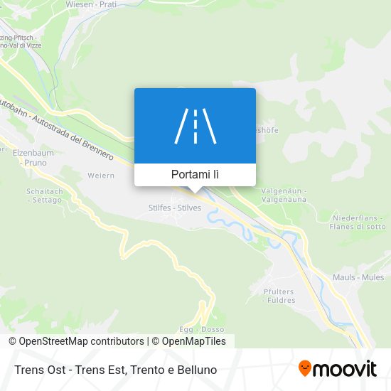 Mappa Trens Ost - Trens Est