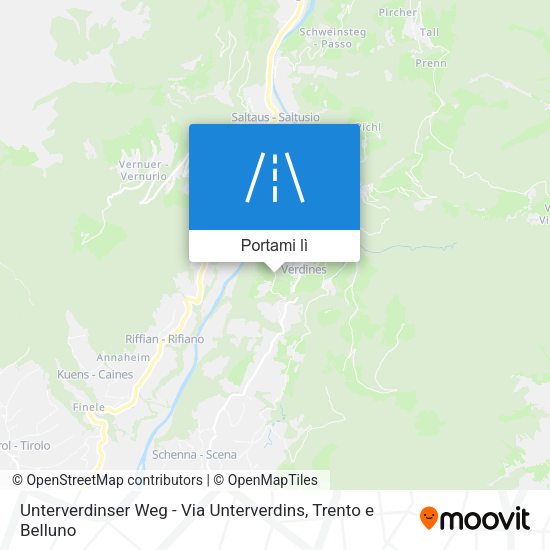 Mappa Unterverdinser Weg - Via Unterverdins