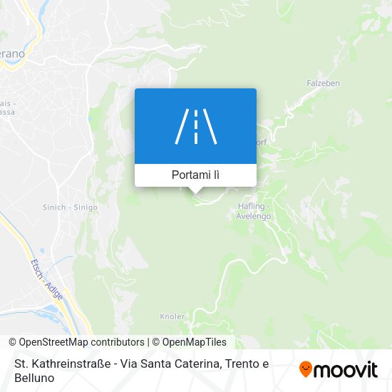 Mappa St. Kathreinstraße - Via Santa Caterina