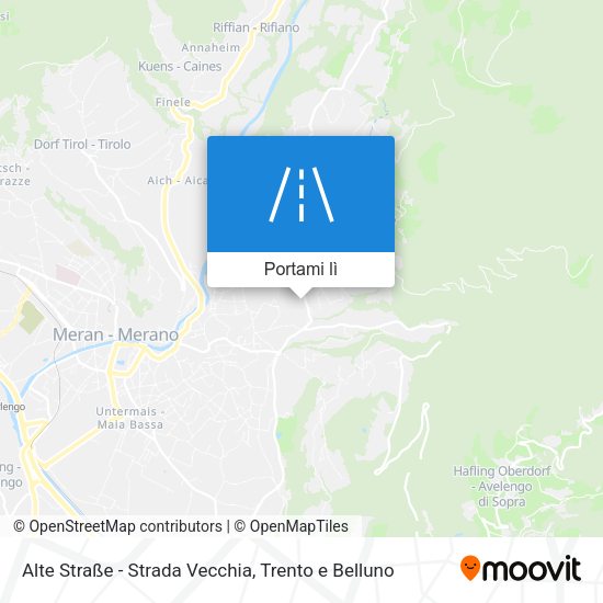 Mappa Alte Straße - Strada Vecchia