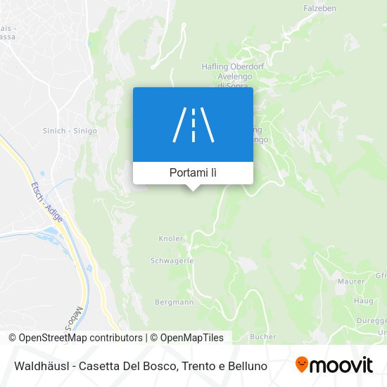 Mappa Waldhäusl - Casetta Del Bosco