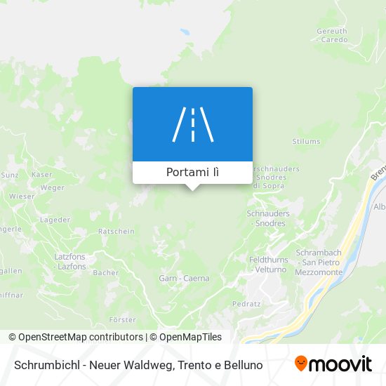 Mappa Schrumbichl - Neuer Waldweg