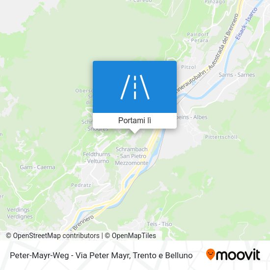Mappa Peter-Mayr-Weg - Via Peter Mayr
