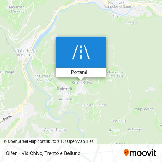 Mappa Gifen - Via Chivo
