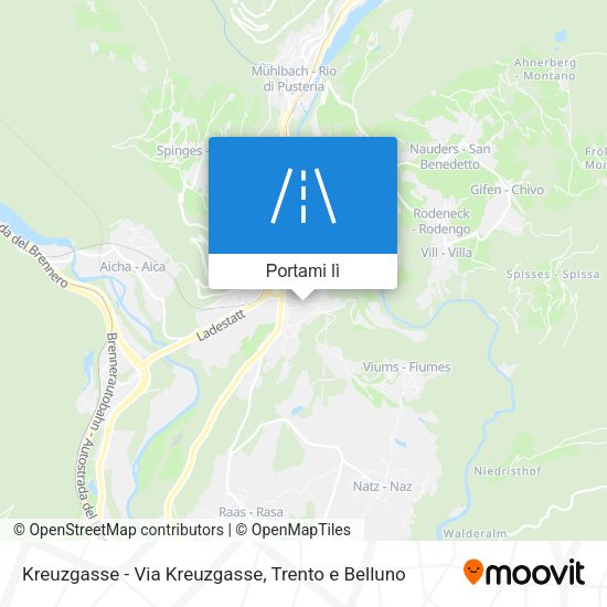 Mappa Kreuzgasse - Via Kreuzgasse