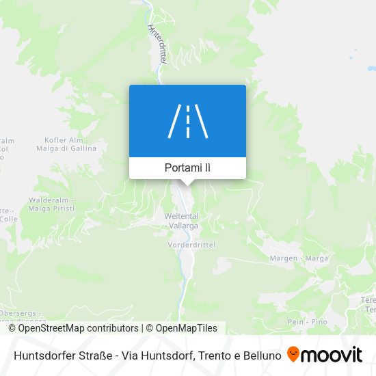 Mappa Huntsdorfer Straße - Via Huntsdorf