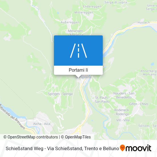 Mappa Schießstand Weg - Via Schießstand