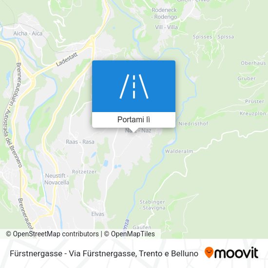 Mappa Fürstnergasse - Via Fürstnergasse