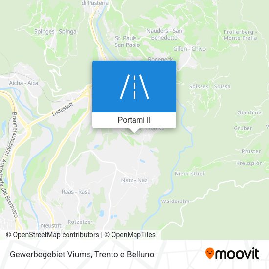Mappa Gewerbegebiet Viums