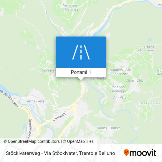 Mappa Stöcklvaterweg - Via Stöcklvater