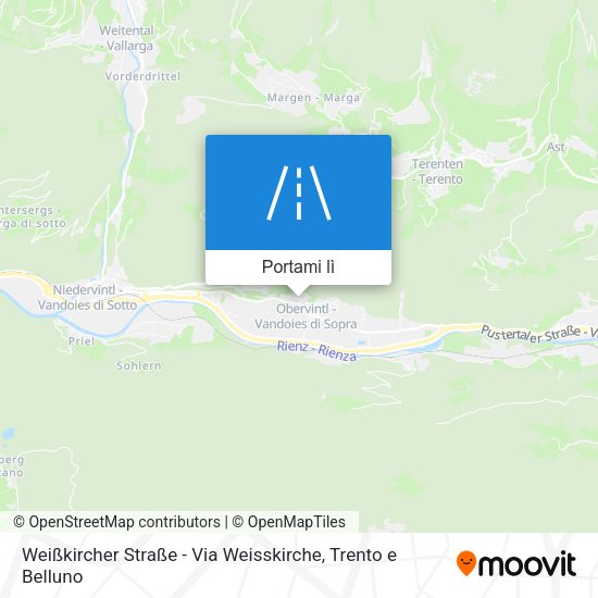 Mappa Weißkircher Straße - Via Weisskirche