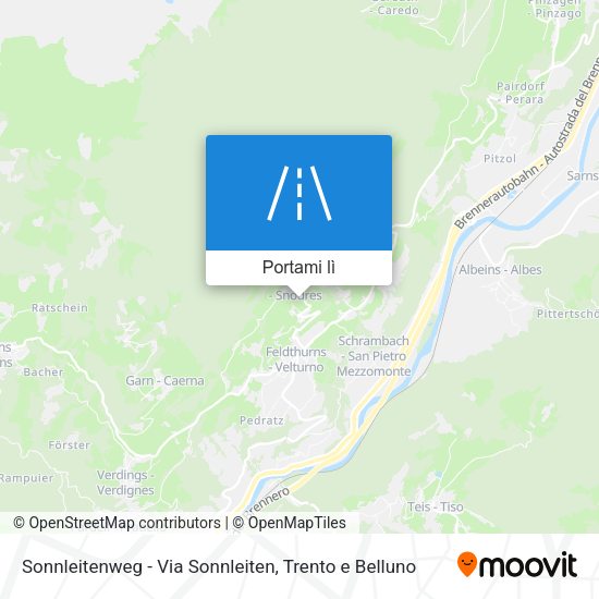 Mappa Sonnleitenweg - Via Sonnleiten