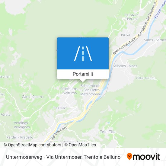 Mappa Untermoserweg - Via Untermoser
