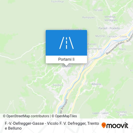 Mappa F.-V.-Defregger-Gasse - Vicolo F. V. Defregger