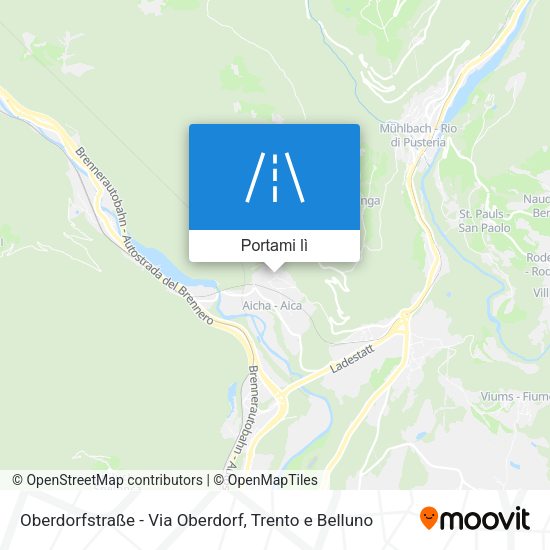 Mappa Oberdorfstraße - Via Oberdorf