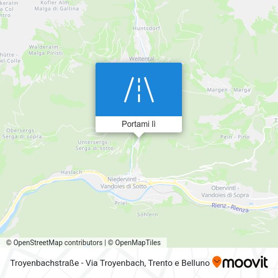 Mappa Troyenbachstraße - Via Troyenbach
