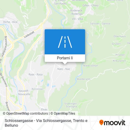 Mappa Schlossergasse - Via Schlossergasse