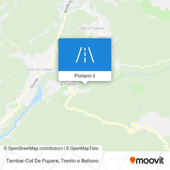 Mappa Tambar-Col De Pupere
