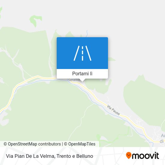 Mappa Via Pian De La Velma