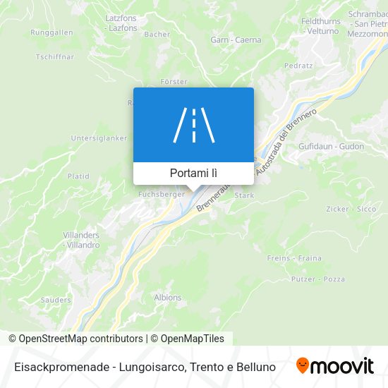 Mappa Eisackpromenade - Lungoisarco