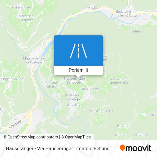 Mappa Hauseranger - Via Hauseranger