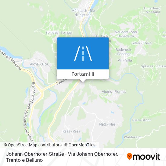 Mappa Johann-Oberhofer-Straße - Via Johann Oberhofer