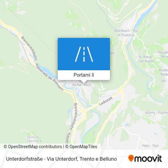 Mappa Unterdorfstraße - Via Unterdorf