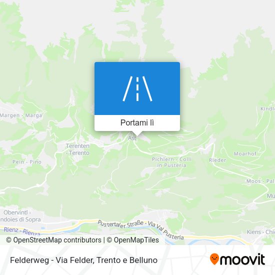 Mappa Felderweg - Via Felder