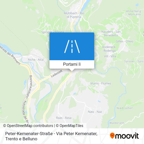 Mappa Peter-Kemenater-Straße - Via Peter Kemenater