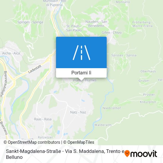 Mappa Sankt-Magdalena-Straße - Via S. Maddalena
