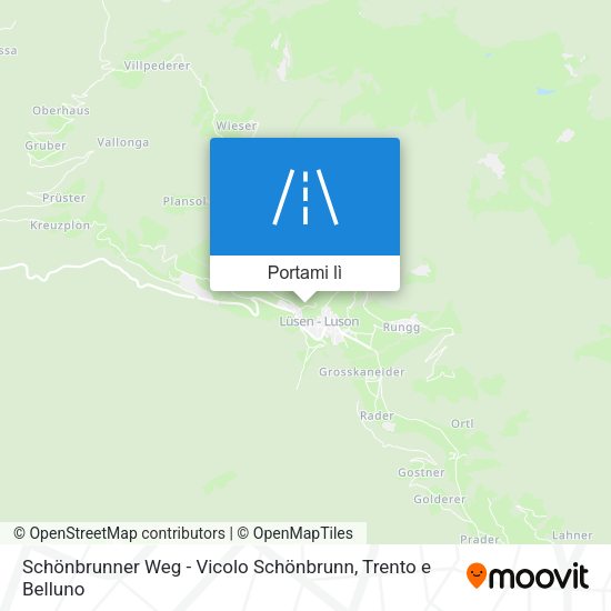 Mappa Schönbrunner Weg - Vicolo Schönbrunn