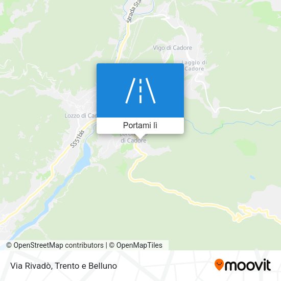 Mappa Via Rivadò